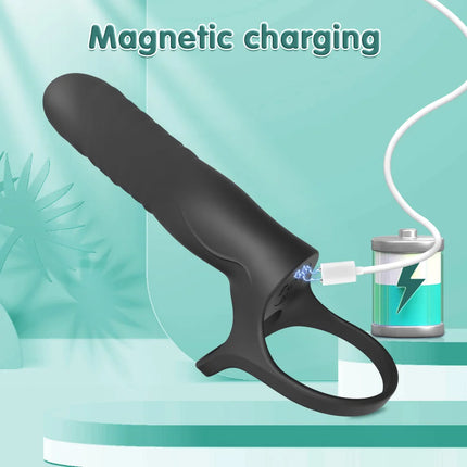 Double Penetration Anal Plug Vibrator For Men Dildo Butt Plug Strap On Penis Massage Vagina Plugs Adult Sex Toys For Men 18+