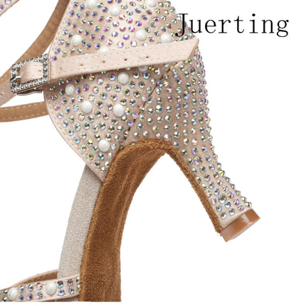 Juerting new Heels Modern Jazz Salsa soft soled women's adult Latin Chacha Rumba Bachata dance shoes