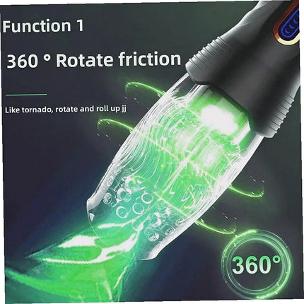 Smart Fitness Male Intimate Tool Adjustable Rotation Vibration Speed Elastic Soft Material Ergonomic Shape Waterproof