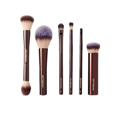 1pc Hourglass Powder Contour Makeup brushes Foundation Blusher Make up brush metal handle Concealer Bronzer high end with box