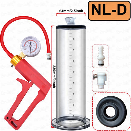 2026 New Acrylic Penis Pump Manual Penis Enlarger Sex Toy For Men Vacuum Pump Male Masturbation Penis Enlargement Trainer Adults