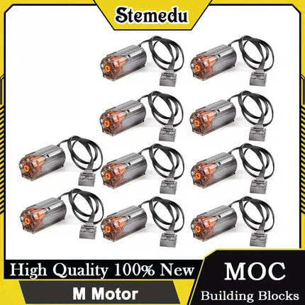 1/2/4/10PCS Power Functions Motors Kit M Motors for MOC Car/Robot Building Legoeds Compatible DIY Engineering Blocks Set