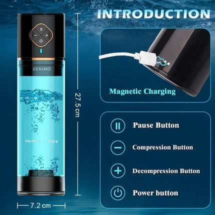Electric Penis Water Pump Rechargeable Automatic Male Enlargement Erection Extend Men Cock sucking Penis Enlarge Pressure Device