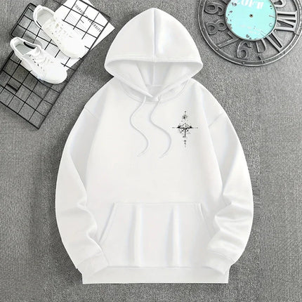 2025 High Quality Personality Trendy Cool Men Long Sleeve Hooded Sweatshirt Autumn Winter Daily Outdoor Sports Casual Sportswear