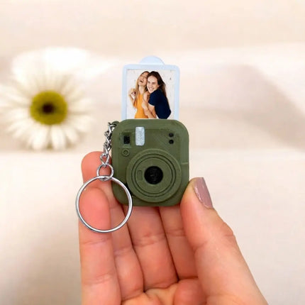 Portable Mini Camera Keychain Metal Key Ring Decorative 3D Print Camera Pendant Lightweight Multipurpose Bag Hanging Ornament