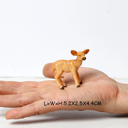 Simulation Woodland Animal Deer ,Moose,Elk,Reindeer,Alpaca,Kudu Model Figurines Cake Toppers Collection Figure Christmas Gift