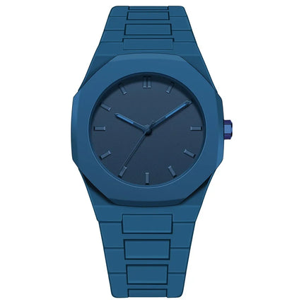 Men's Casual Lightweight Sports Business Watch Minimalist Design Plastic Strap Quartz Wristwatch