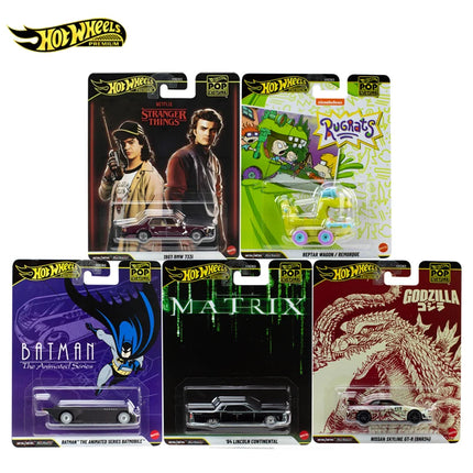 New Hot Wheels Entertainment Culture Series 1/64 Nissan Skyline Stranger Things Bmw Lincoln Alloy Die-Cast Car Models Xmas Gifts
