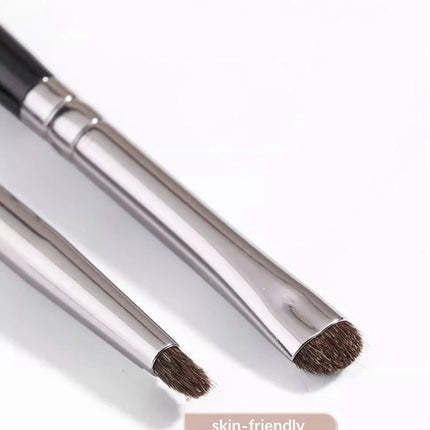 Horse Hair Eye Detail Makeup Brush Small Eye Shadow Brush Eyeliner Brush Smudge Brush for Precision Makeup Application