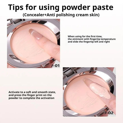 High Coverage Concealer Foundation Cream Anti Dark Circle Freckles Long-lasting Waterproof Brightening Skin Tone Makeup Base