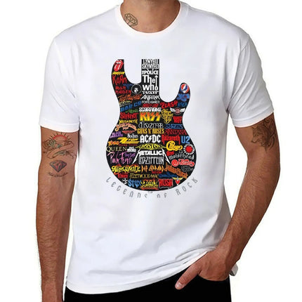 Legends Of Rock T-Shirt blacks anime figures korean fashion football t shirt mens vintage t shirts