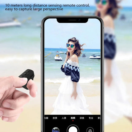 Page Turner Mini Multifunction Fingertip Controller Scrolling Button Ring Fingertip for Selfie Button Camera Shutter Smartphones