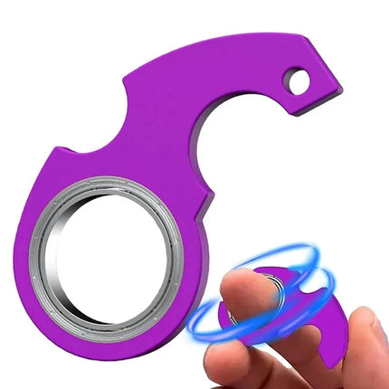 1/2/3/4Pcs Creative Keychain Fidget Spinner Stress Relief Toys For Anxiety Autism ADHD EDC Cool Stuff For Teens Adults Kids