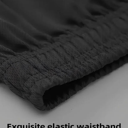 New summer fitness sportswear for men, short-sleeved T-shirt and shorts two-piece set, breathable and quick-drying casual wear.