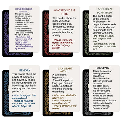 1Pcs SHE IS Oracle Deck, Feminine Empowerment Mindfulness Cards, Dark Art Affirmation Cards for Intuition, Emotional Healing, Self-Discovery, Meditation, Self-Care & Spiritual Exploration