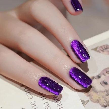 TC 10ML Purple cat eye Nail Gel polish set Semi Permanent Nail Art Soaking UV LED Nail Salon DIY Nail Salon Gel