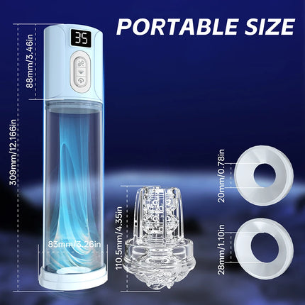 Electric Penis Pump Male Sucking Enlargement Extender Pump Masturbator Glans Penis Stimulators Vibrator Adult Sex Toys for Men