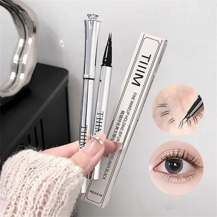 Waterproof Wild Eyebrow Pen 2/4 Separated Head Natural Brow Makeup Quick-Drying Creation of Ultra-Fine Lasting Liquid Eyebrow