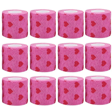 Tattoo Machine Bandage Wrap Set  Soft Breathable Non-Woven Elastic Cohesive Bandage for Secure Grip Tattoo Supplies