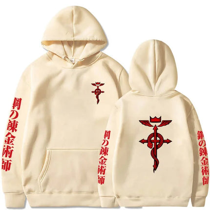 Fullmetal Alchemist Hot Anime Sweatshirt Casual Loose Zip Hoodie Women/Men Manga Pullovers Hip Hop Unisex Zipper Jackets