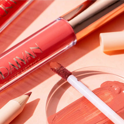 Handaiyan Lip Liner Lipgloss Set Waterproof Matte Liquid Lipstick Pencil Sexy Red Long Lasting Lipliner Makeup Cosmetics