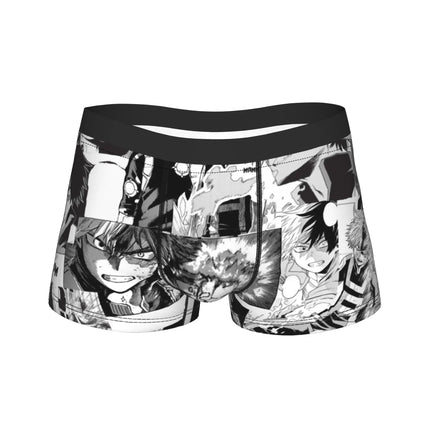 Men's My Hero Academia Anime Long Underwear Deku Bakugo Funny Boxer Briefs Shorts Panties Male Soft Underpants M-XXL