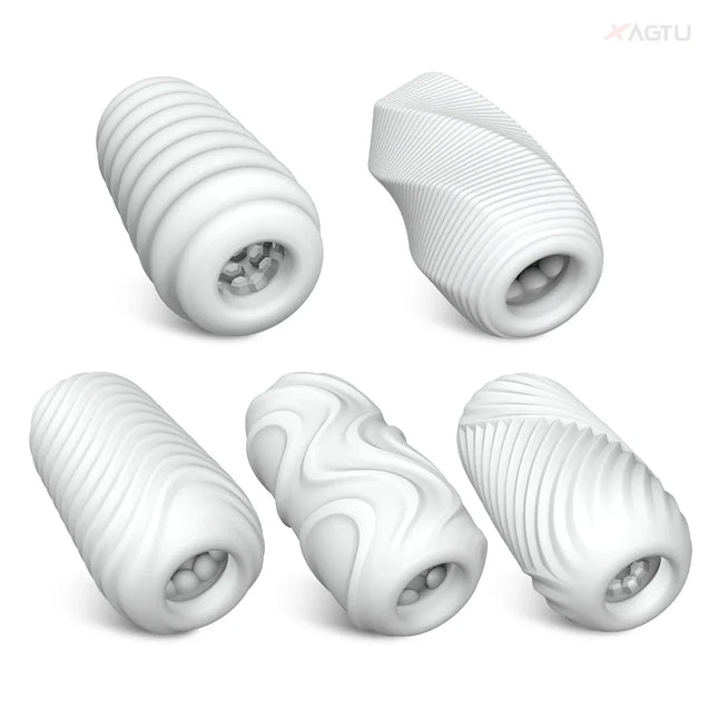 Silicone Male Masturbator Cup Portable Penis Trainer Penis Massage Stretchy Vagina Egg Vacuum Pocket Cup for Men Adult Sex Toys