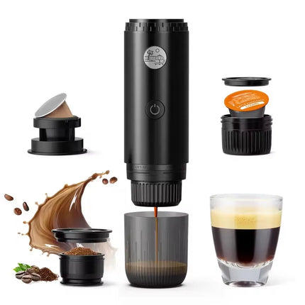 Zai xiao Portable Espresso Machine 3-in-1 Travel Coffee Maker for Camping Hiking Office Self-Heating with USB-C