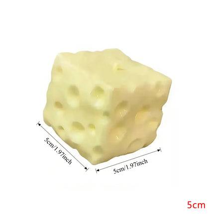 Squeeze Toy Gift Giant Cheese Squishy Toy Extra Large Cheese Squishy Slow Rebound Shapeable Stress Relief Ball