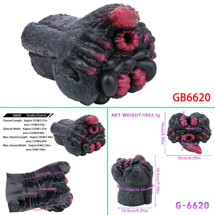 GEEBA Lifelike Blue Dragon Butt Silicone Male Masturbator Pocket Pussy Onahole Artificial Vagina Stroker For Man Adult Toys Shop
