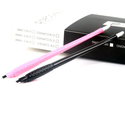 5/10/50Pcs Disposable Manual Microblading Eyebrow Tattoo Pen 0.15mm 18U Permanent Makeup Eyebrow Tattoo Pen