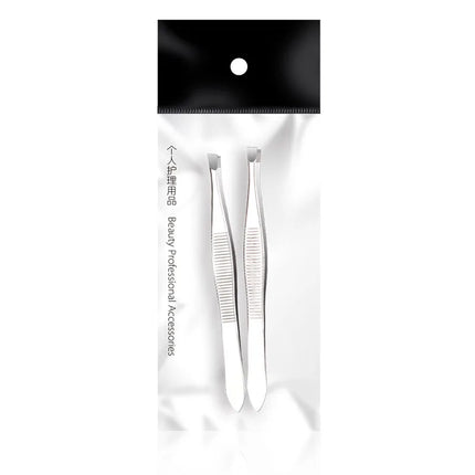 FEITA Professional Eyebrow Tweezers Beauty Fine Hairs Puller Stainless Steel Slanted Brow Clips Removal Makeup Tools for Woman