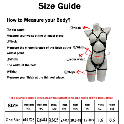 Women Fashion PU Leather Chest Harness Belt Suspenders for Women Decor Thigh Garter Leather Belt Gothic Clothing Accessories