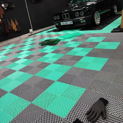 Diy 2026 Factory Wholesalers Price Strength Car Garage Floor Grate Plastic Modular Interlocking Tiles Pp Garage Floor Tiles