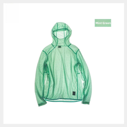 Outdoor Men's Long Sleeve Fleece Hoodie Comfortable Warm Polyester T-Shirt Sports Style Anti-static Anti-pilling Standard Fit