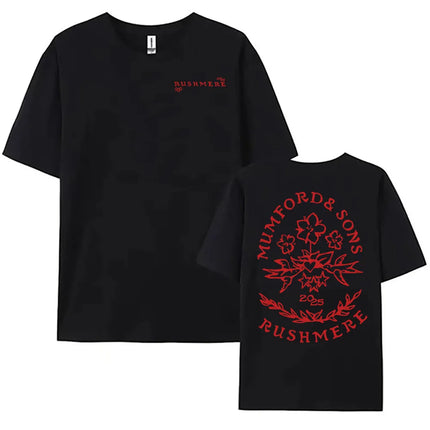 RUSHMERE Album 2025 Graphic T-shirt Folk Rock Band Mumford & Sons Printing Tshirts Cotton Men Women Summer T Shirts Hip Hop Tees