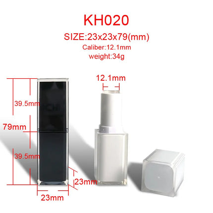 10/30/50pcs Empty Lipstick Tube 12.1mm Square Lip Balm Container DIY lipstick Packaging Make Up Tools
