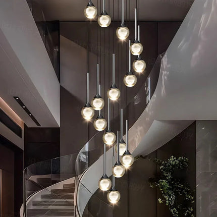 Modern home decoration crystal chandelier, stair Pendant lamp, living room Pendant lights, interior lighting