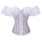 5-1832-White lace / M