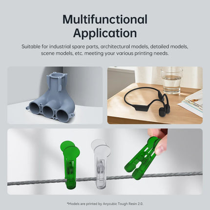 ANYCUBIC UV Tough Resin 2.0 Flexible 3D Printing Material For Photon Mono LCD 3D Printer 405nm High Precision 3D Printing Resion