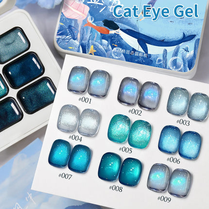 9 Colors Patting Glue Smudge Canned High Saturation Popular Semi-Solid Nail Polish Glue Nail Salon Special