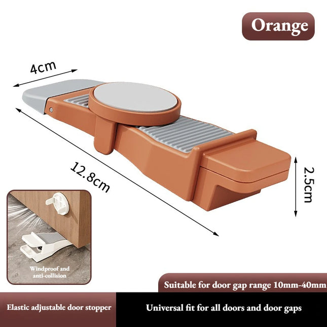 Adjustable Height Door Stopper Wedge Non-Slip Rubber for Home Office Windproof Anti-Collision Floor Protector All Door Types