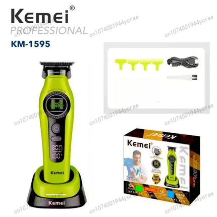 Kemei KM1593/1595 Is Equipped with An External Brushless Hair Clipper for Men's Professional Hair Clippers That Are Rechargeable