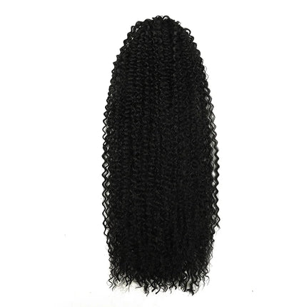 Synthetic Ponytail 24inch Kinky Curly Ponytail Drawstring Chip-In Hair Extension Organic Overhead Ponytail For Women