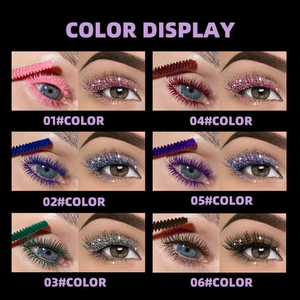 2 in 1 shiny mascara, light texture, smooth application, lasting luster, natural makeup effect