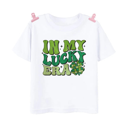Happy St. Patrick's Day Printed Kids Shirts St. Patrick's Party Boys Girls T-shirt Holiday Child Short Sleeve Tops Summer T Shirt