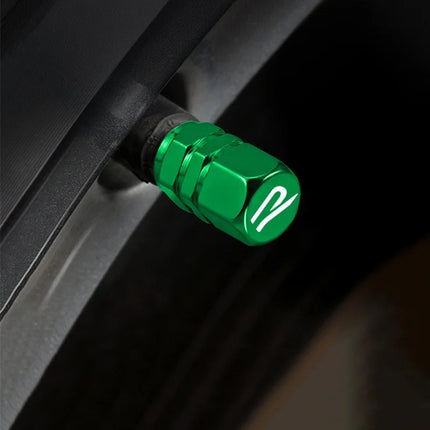 4PCS Car Metal Wheel Tires Valve Caps Badge For Volkswagen VW Golf 8 MK8 Jetta Polo R Rline Golf Tiguan GTI Accessories
