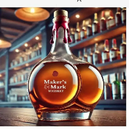 Whiskey Glass Decanter Novelty Statue - Home Decorations Wine Container for Alcohol - Liquor Bottle Wine Bottle