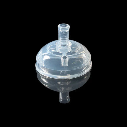 7cm Big Mouth Silicone Pacifier For Baby Bottle Drink Straw Spoon Head Gravity Ball Brown White Colors BPA Free Safe Pacifiers