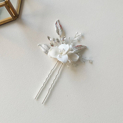 Vintage Elegant Hair Pin Flower Leaf Jewelry Hair Accessories For Party Prom